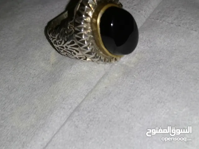 خاتم عقيق كبدي فضه 925 إيراني اصلي طبيعي للبيع