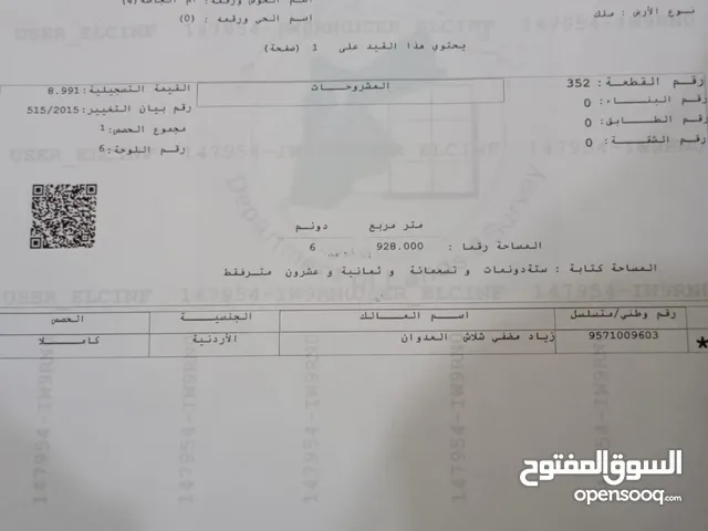 أرض للبيع في ام الدنانير قرية ام انجاصة