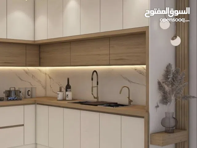 تفصيل مطابخ مودرن خشب، الومنيوم، كلادينج حسب الطلب