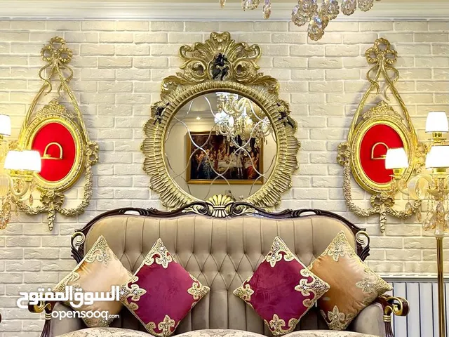 Komple mobilya takımı, yemek masası, halı, avize