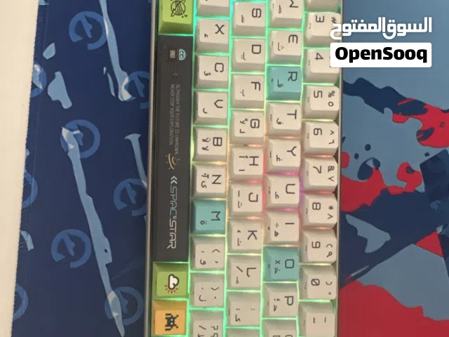 كيبورد Gaming مع وايرلس مع كرتونه