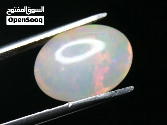 حجر أوبال فاير أثيوبي طبيعي غير معالج  Natural white Ethiopian fire opal stone