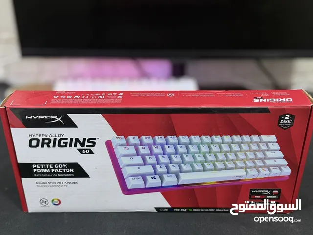 كيبورد ماركة هايبر اكس 60بالميه ريد سويج مستعمل شبه جديد نضافته ميه بالميه مستعمل استعمال جداً قليل