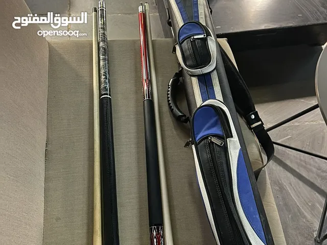 2 كيو بلياردو مع جنطه