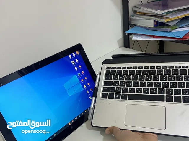 HP ELITE X2 لابتوب للبيع شوف الوصف مانسب للدراسه والمعلمين ويدعم اللمس والمقلم
