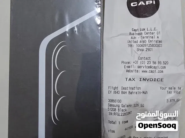 Brand New Samsung S26 12GB 512GB Black Sealed+Receipt+2 yrs International Warranty