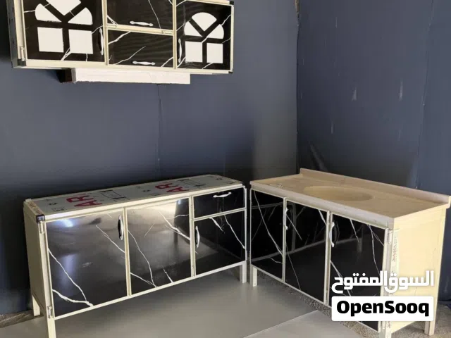 كاونتر ارضي وملحق متر ونص  سنك  متر وعشرين  السنك مرمر صناعي