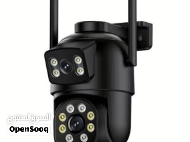 هذه كاميرا مراقبة ذكية بعدستين تعمل بتقنية WiFi. [1, 2]  تتميز بقدرتها على الدوران بزاوية 360 درجة