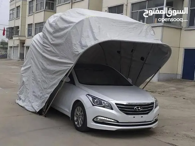 غطاء السيارة الذكي 3*3 متر مصنوعة من الستانلس ستيل القوي جداً كفالة عدة اعوام على القضبان والشادر