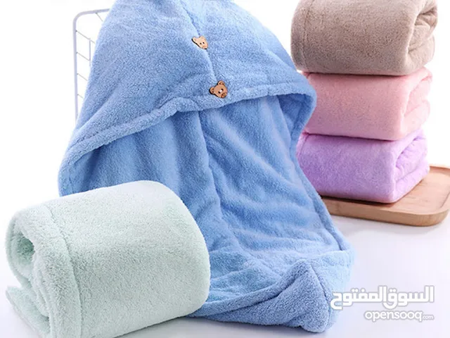فوطه لتنشيف الشعر مايكروفايبر (باندل 3 قطع ) one size فوطة للشعر مايكروفايبر المقاس الكبير