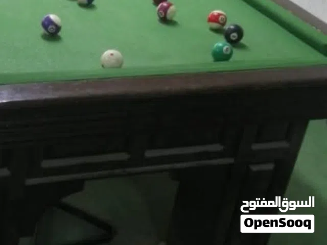 طاولة بلياردو عدد 3 وطاولة تنس بسعر مناسب