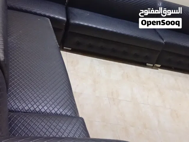 ركنة 7كراسي جلد حاجة فخامة