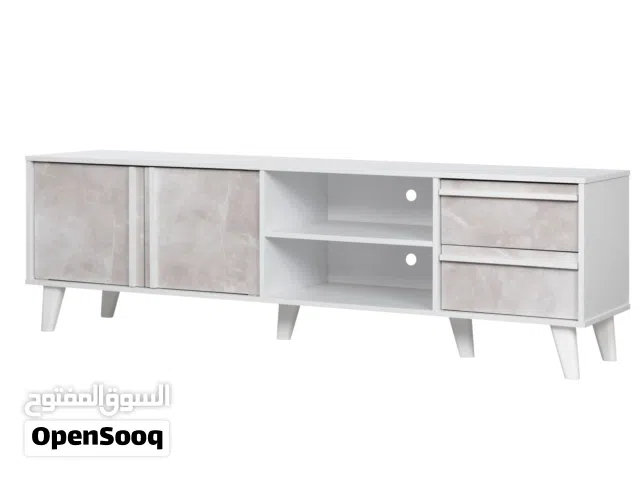 طاولات تلفزيون مودرن بتصاميم فاخرة تجمع بين الأناقة والعملية   Modern TV Stands Designed for Style,