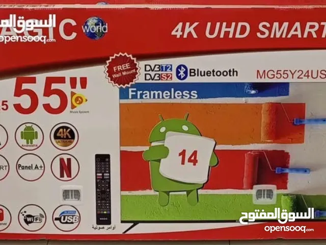 شاشه ماجيك 4k و FHD ورسيفر داخلي بسعر نااااار