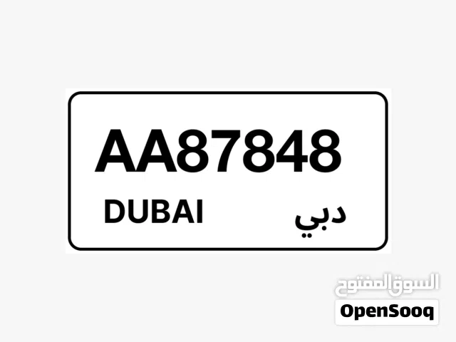 Dubai Premium Private Number Plate AA 87848