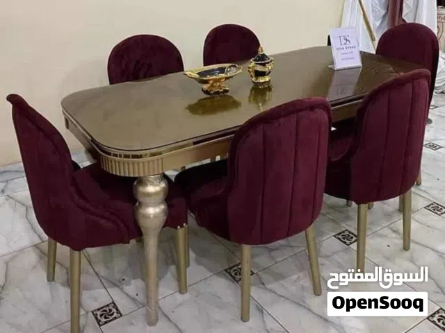 ترابيزه سفره +6كرسي خشب زان