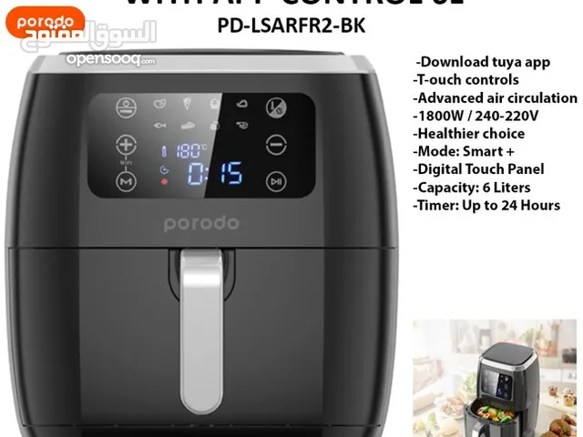 Porodo Lifestyle Smart Air Fryer With APP Control - LSARFR2 (Brand New)