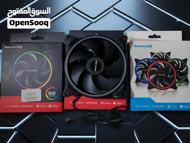 مروحة تبريد كمبيوتر HuntKey عالية الأداء بإضاءة RGB