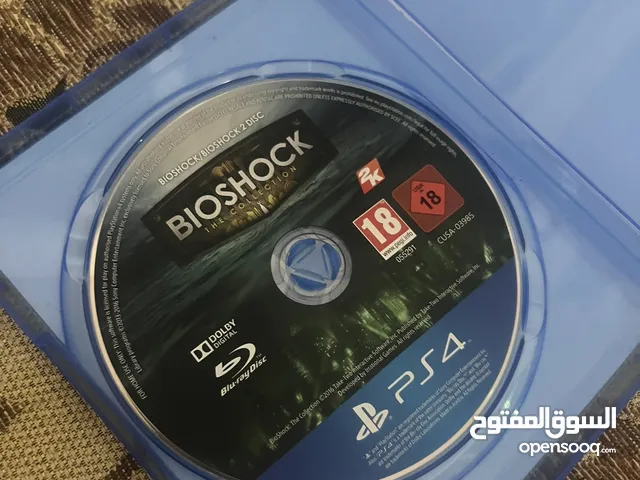 سيديهات بلايستيشن فور نظاف لعبة GTA V المشهوره ولعبة BIO SHOCK