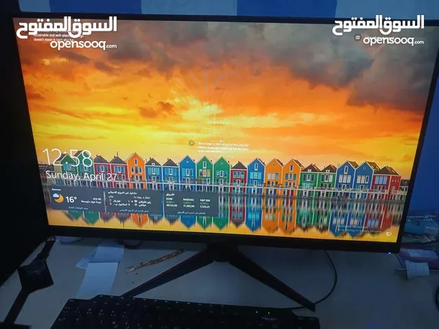 شاشة قيمنق للبيع بحالة الوكالة استخدام لعبتين فقط 165 هيرتز 27 انش سبب البيع هو عدم الإستخدام للشغل