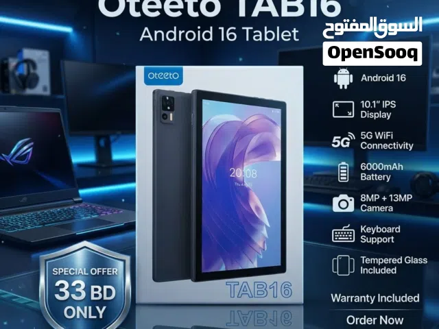 New 5G Smart Android Tablet 10.1" Screen (Android 16) 12GB RAM + 512GB Storage With Keyboard+Cover