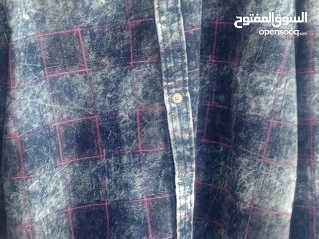 قميص جنز رجالي خفيف صافي جديد