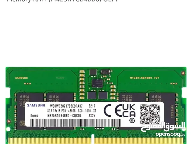 رامات سامسونج  Ram Samsung DDR5  4800 MHZ PC5-38400 SODIMM LAPTOP