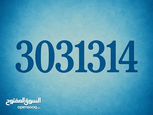 30-31314 رقم مركبة للبيع