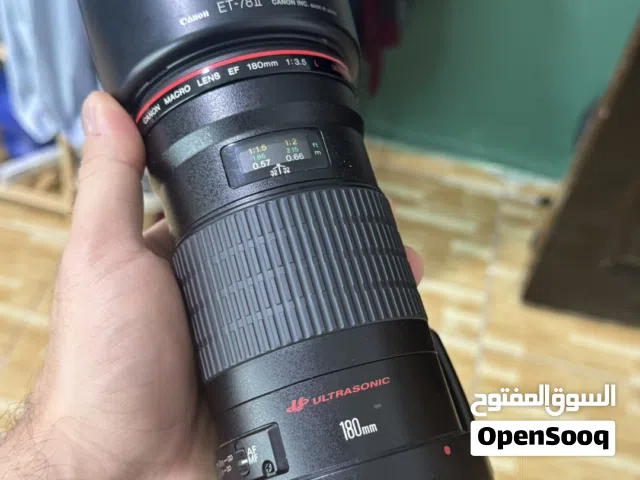 عدسة Canon EF 180mm f/3.5L Macro L احترافية – حالة ممتازة