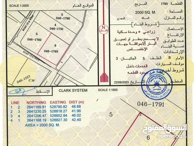 Farm Land for Sale in Al Batinah Suwaiq