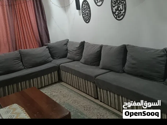 Double bed - Sofa L - Table with 4 chair / سرير نفرين - ركنة - طاولة