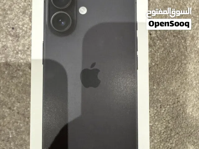 للبيع iPhone 16 128GB اسود بطارية 100% كفالة سنة مع الكرتونة والإكسسوارات حالة الوكالة