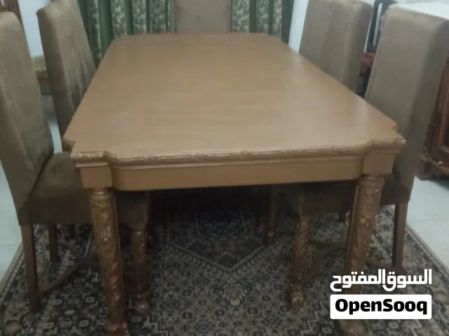 غرفة سفرة ترابيزة و كراسى وبوفية