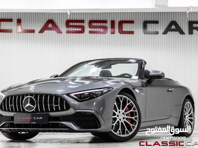 Mercedes Sl43 Amg 2022 Mild hybrid 4matic   السيارة وارد المانيا و قطعت مسافة 13,000 كيلو