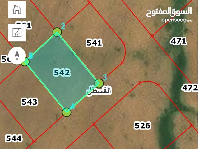 قطعة ارض للبيع من المالك القسطل الموارس