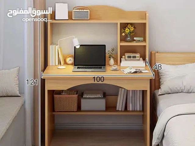 مكتب فخم مع رفوف وخزانتين متوفر بلونين بسعر عرض
