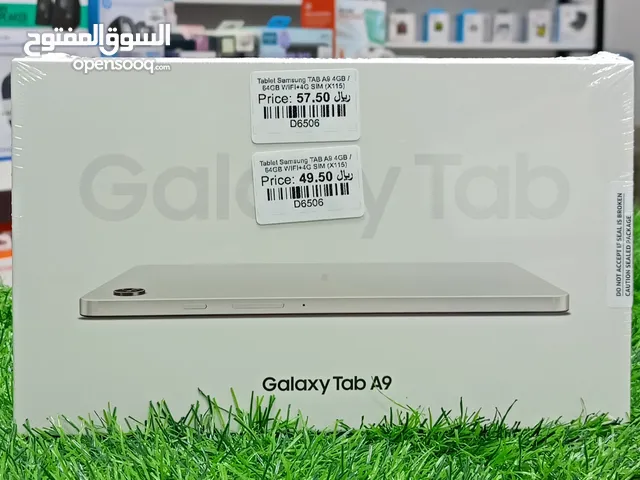 TABLET SAMSUNG TAB A9 WITH SIM OPTION RAM: 4GB storage : 64GB