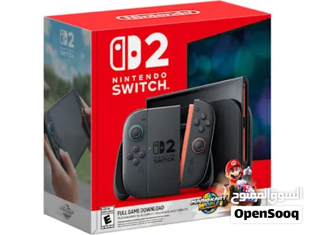 Nintendo Switch 2 console Middle east version + 1 game Mario kart world + 1 year warranty