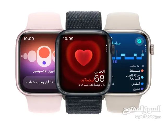 ساعة ابل الجيل التاسع استخدام شهر واحد نظيفة كلششش السعر 400 قفل