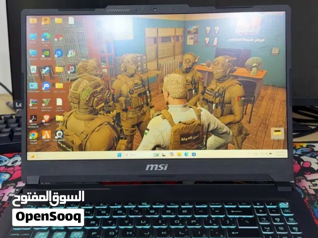 للبيع لابتوب MSI Cyborg 15 (موديل 2023) وكالة استخدام 4 اشهر فقط