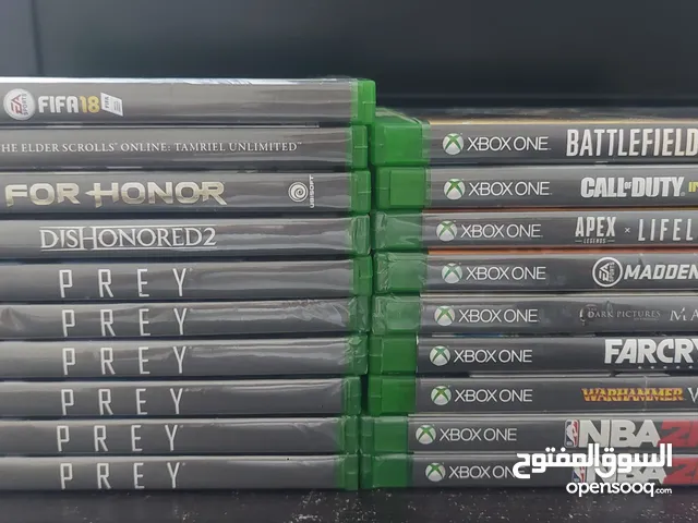 العاب اكس بوكس ون بعض الالعاب جديدة والاخرى مستخدمة جميع الالعاب بنفس السعر اشتري 2 و1هدية