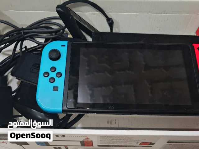 نيتندو سويتش الاصدار الثاني نظيف مره مهكر مع كامل اغراضه