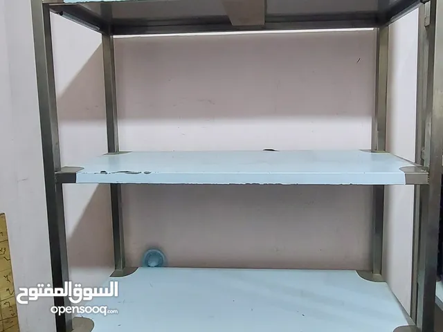 رفوف عدد 2 ستانلس ستيل مطابقة للغذاء والدواء للمطاعم