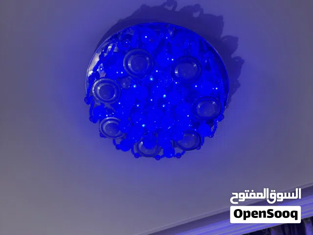 ثريا متعددة الانارة ازرق احمر ابيض وشمسي وبلوتوث  اغاني