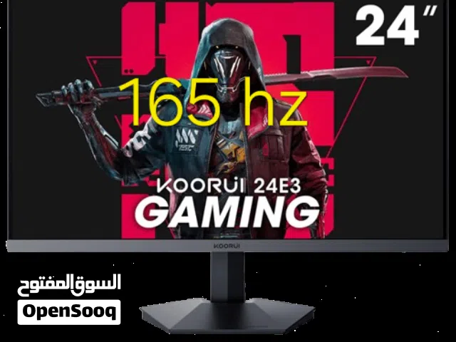 شاشة من شركة koorui ممتاز جدا بموصفات 165hz للpc والكونسل 120 فيها مميزات كثير شوف الوصف شبه جديد
