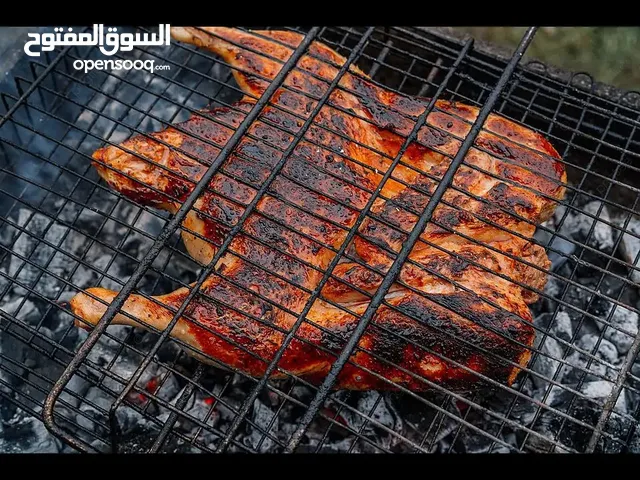 دجاج مشوي على الفحم