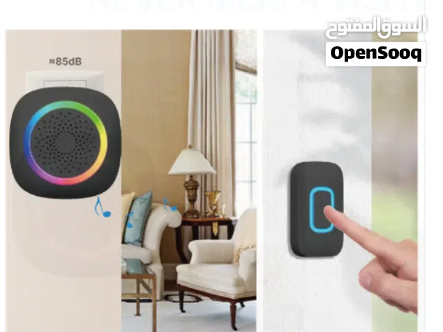 Wireless Doorbell with RGB Colorful Indicator