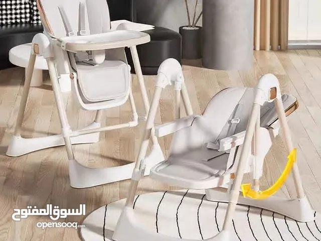 كرسي طعام + مرجوحة = للاطفال