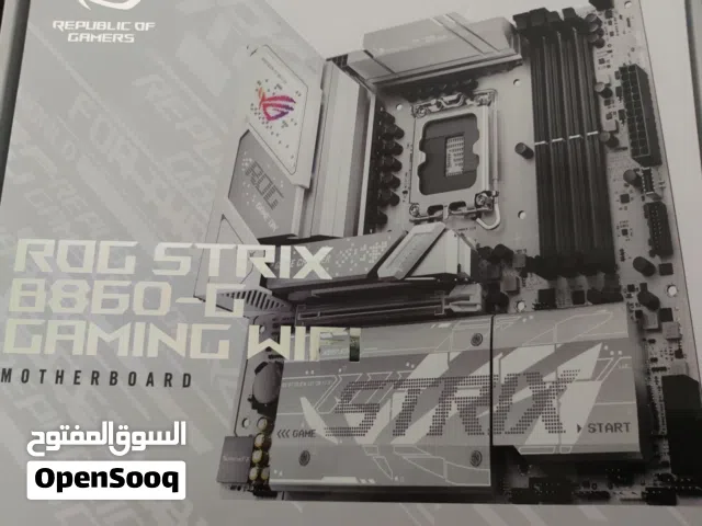 معالج و مذربورد core ultra 7 + B860 asus strix 265kf جديد