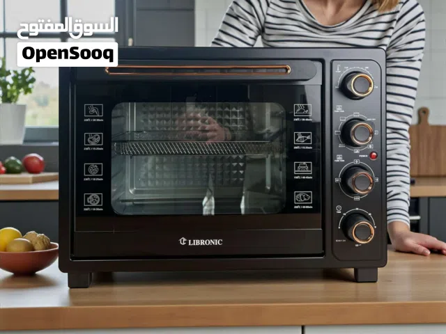 فرن كهربائي وقلايه هوائيه مدمجه سعه 60لتر من ليبرونيك جديد  متوفر توصيل لجميع محافضات
